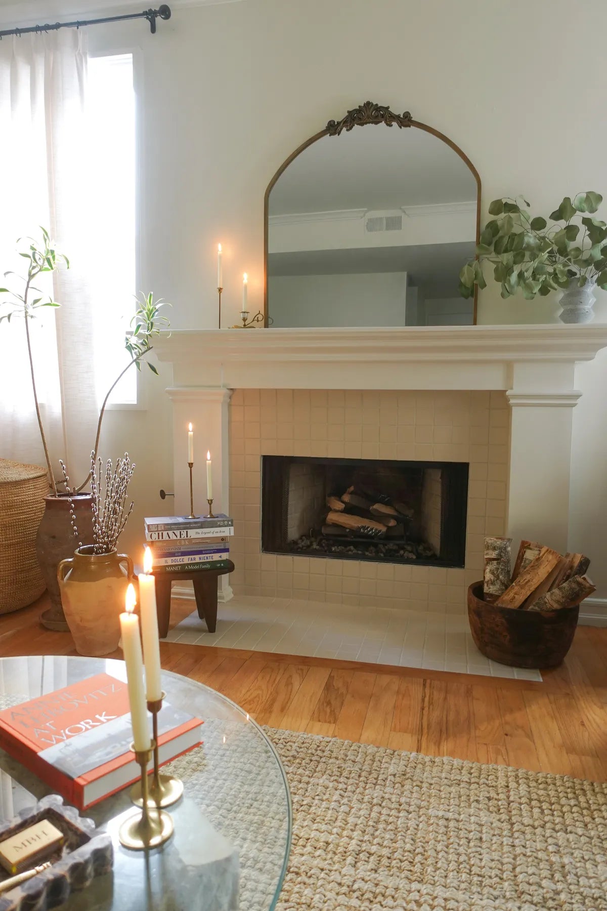 New traditional sqaure neutral fireplace 15