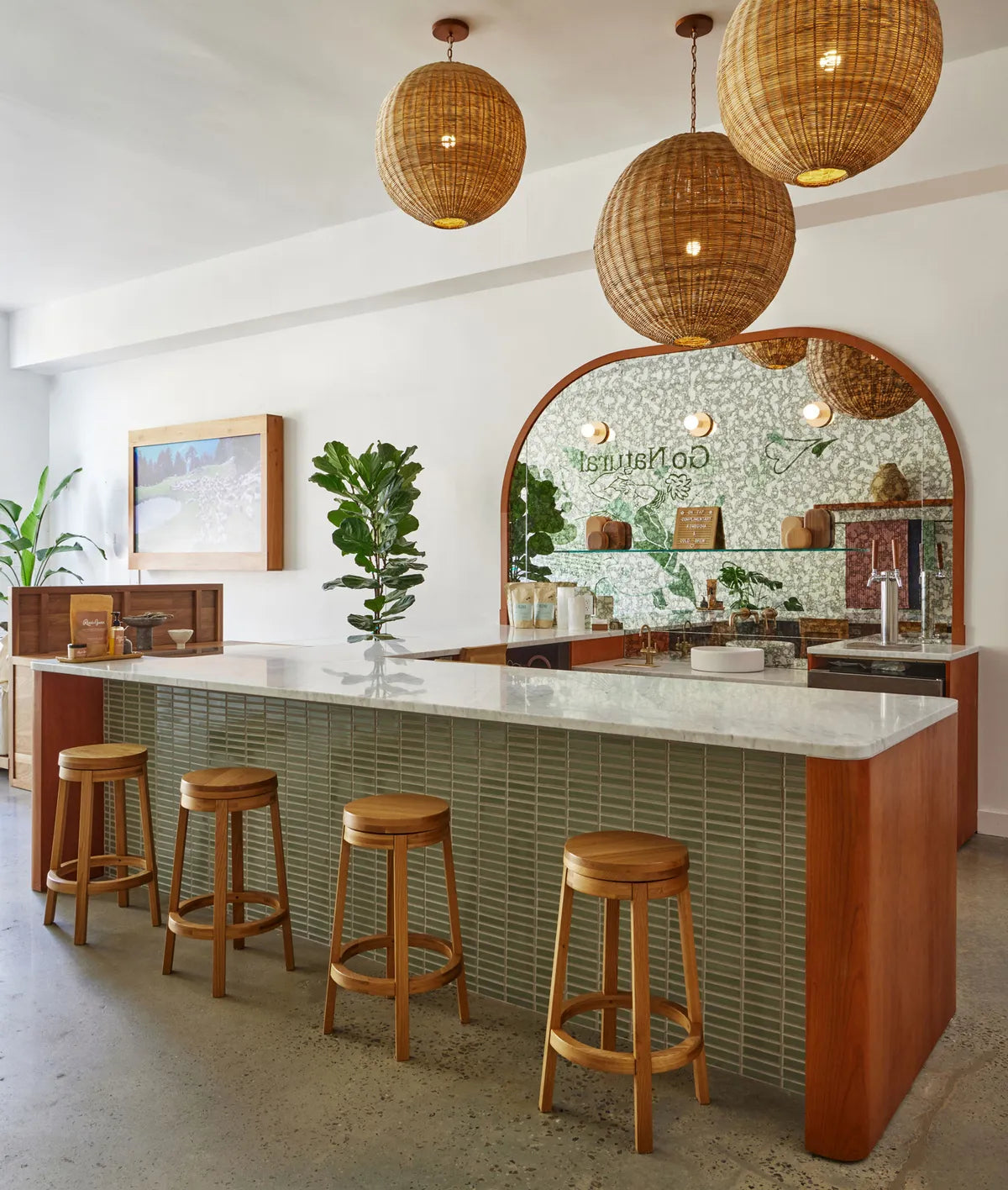 Commercial green counter tile 2
