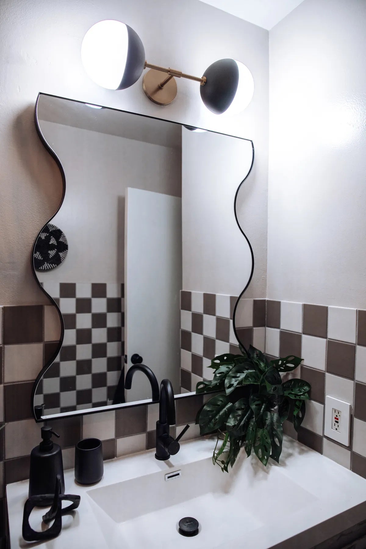 Organic modern white grey square wall tile white subway shower tile 9