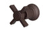 Emerson One Handle Wall Mount Diverter/Volume Control Shower Trim with Defined Cross Handle in Architectural Copper