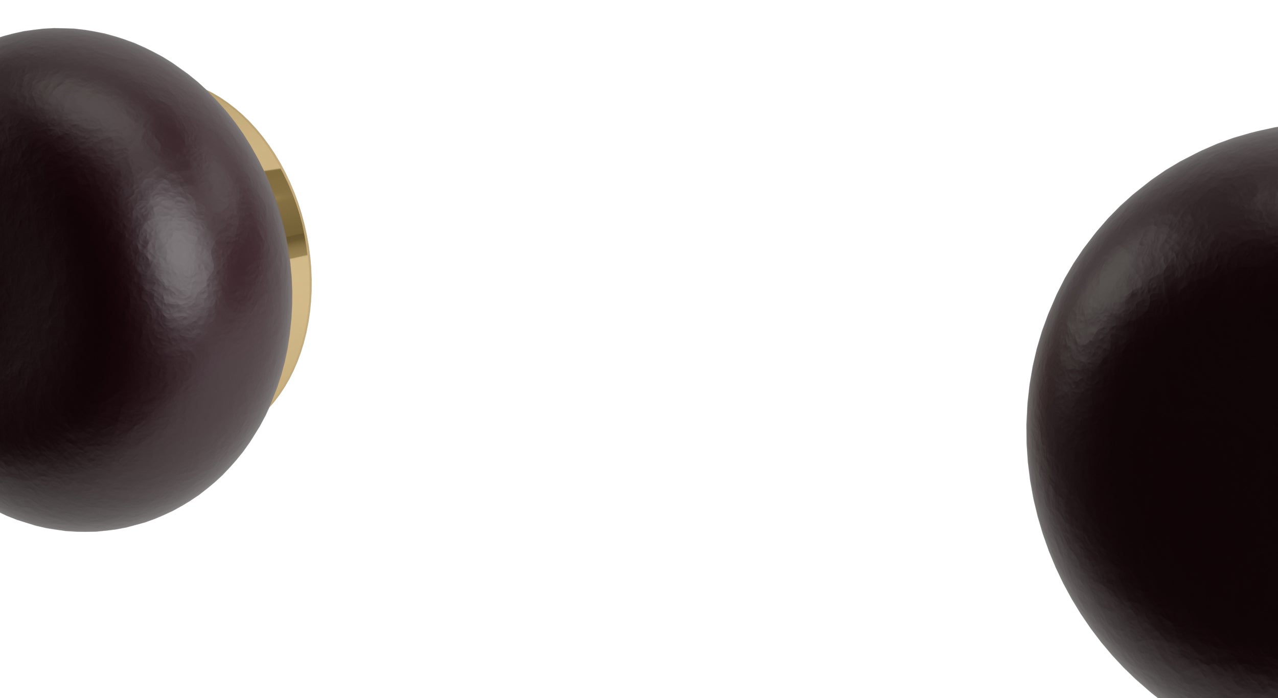 Foundry One Handle Wall Mount Diverter/Volume Control Shower Trim with Pebble Ceramic Knob Handle in Polished Brass