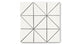 4" Triangle Original Ceramic Tile in Calcite Matte