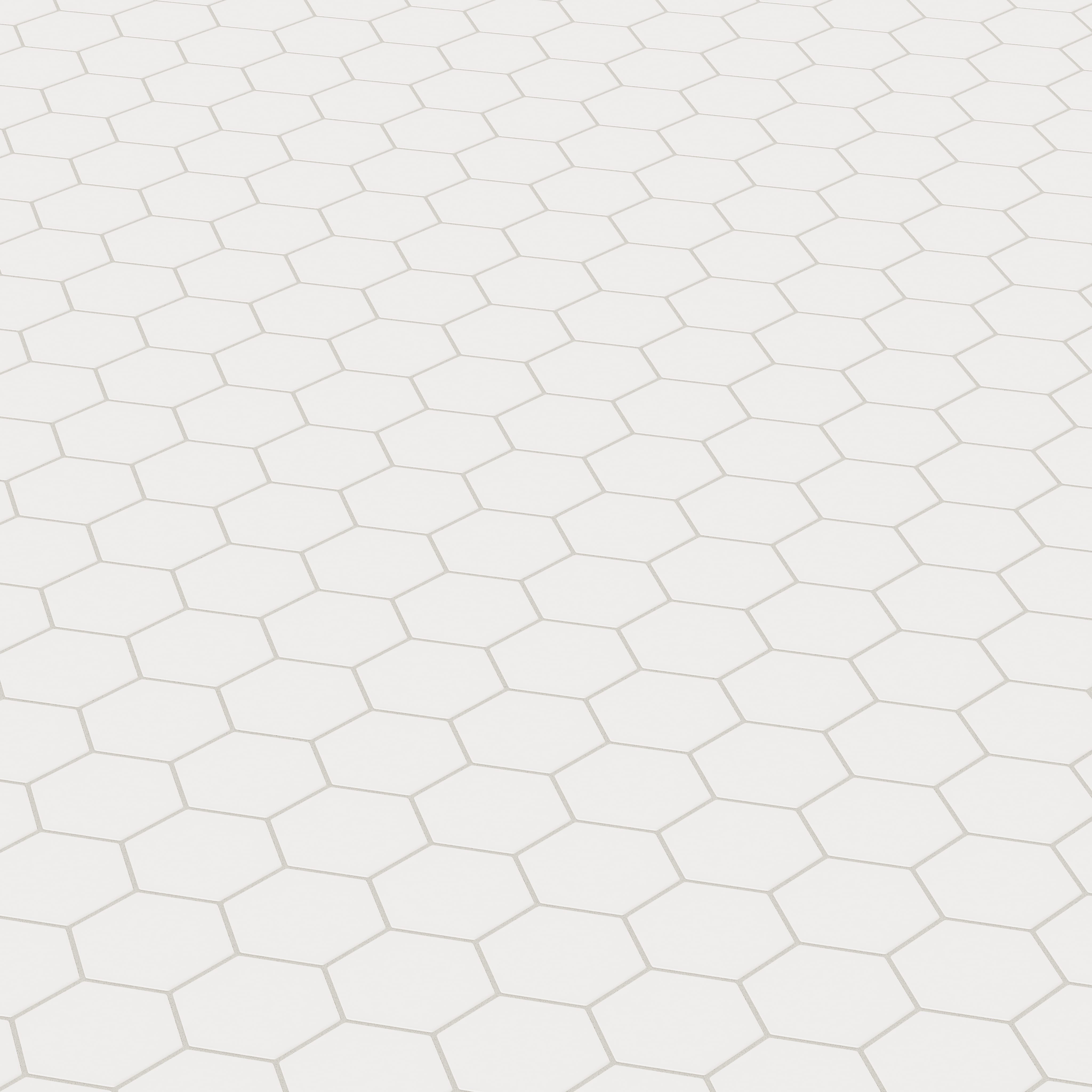 Quick Ship 4" Hexagon Original Ceramic Tile in Calcite Matte
