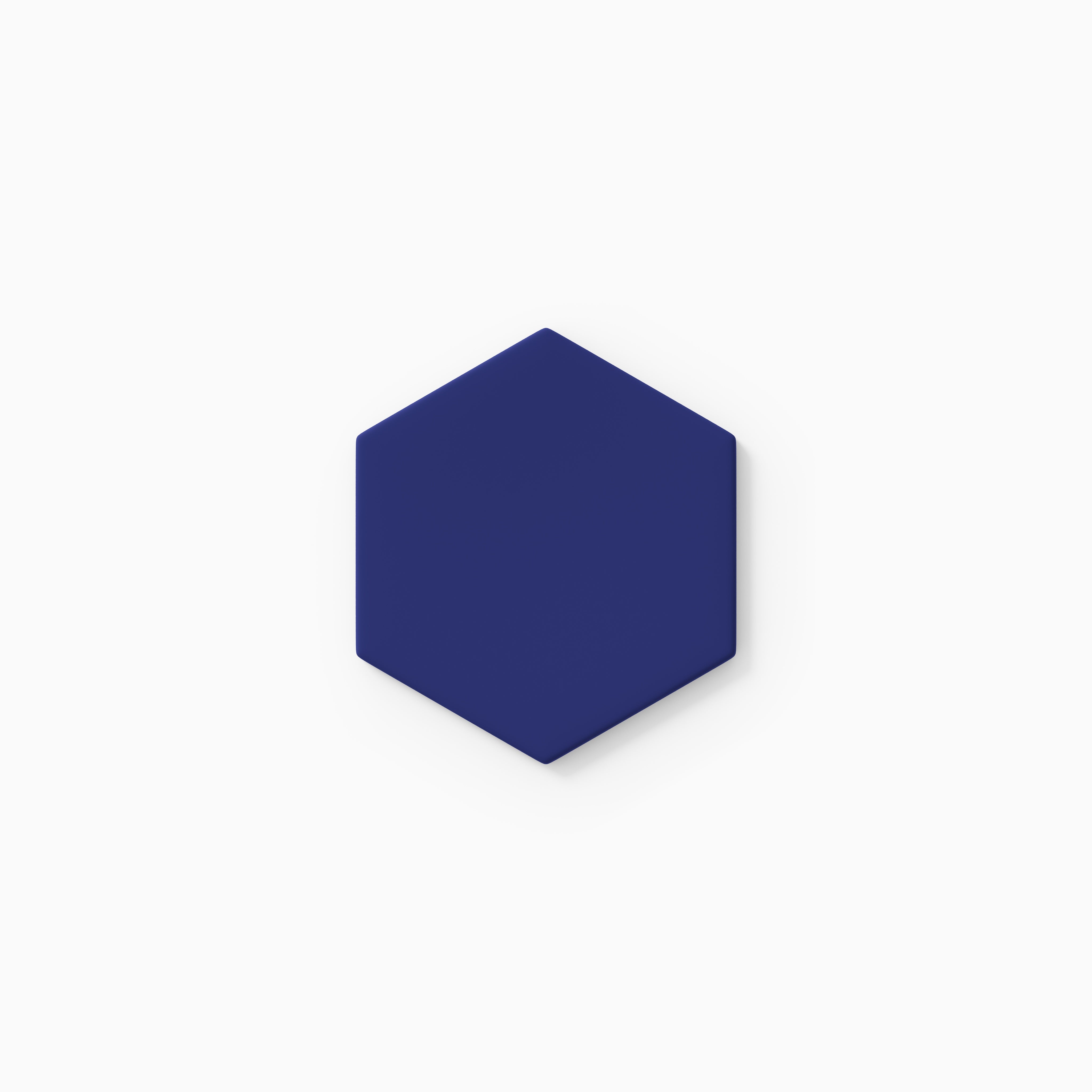 4" Hexagon Original Ceramic Tile in Azul Matte