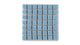 1x1 Straight Set Sheeted Original Ceramic Mosaic Tile in Caribbean Sea Gloss