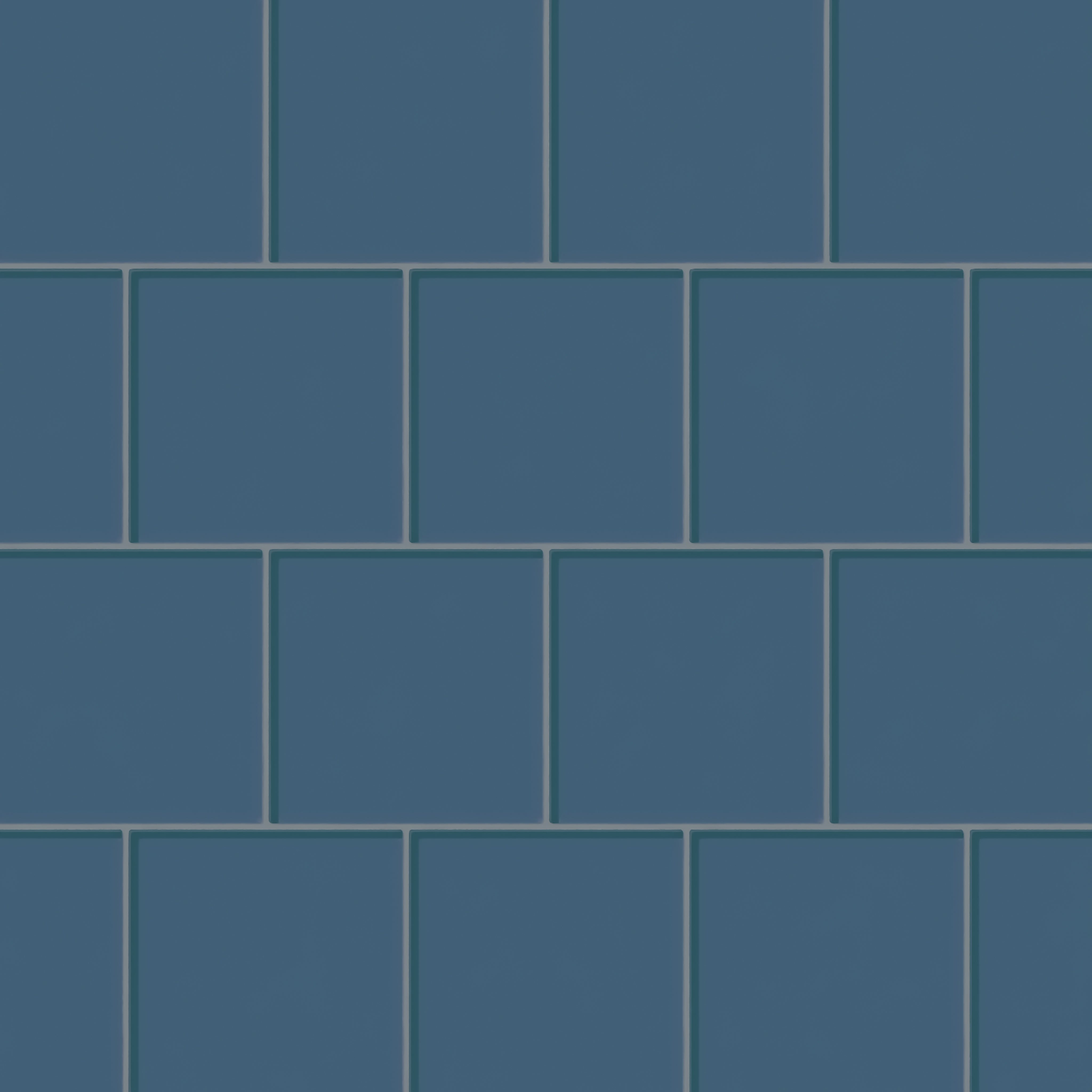 6x6 Glass Tile in Blue Jay Gloss