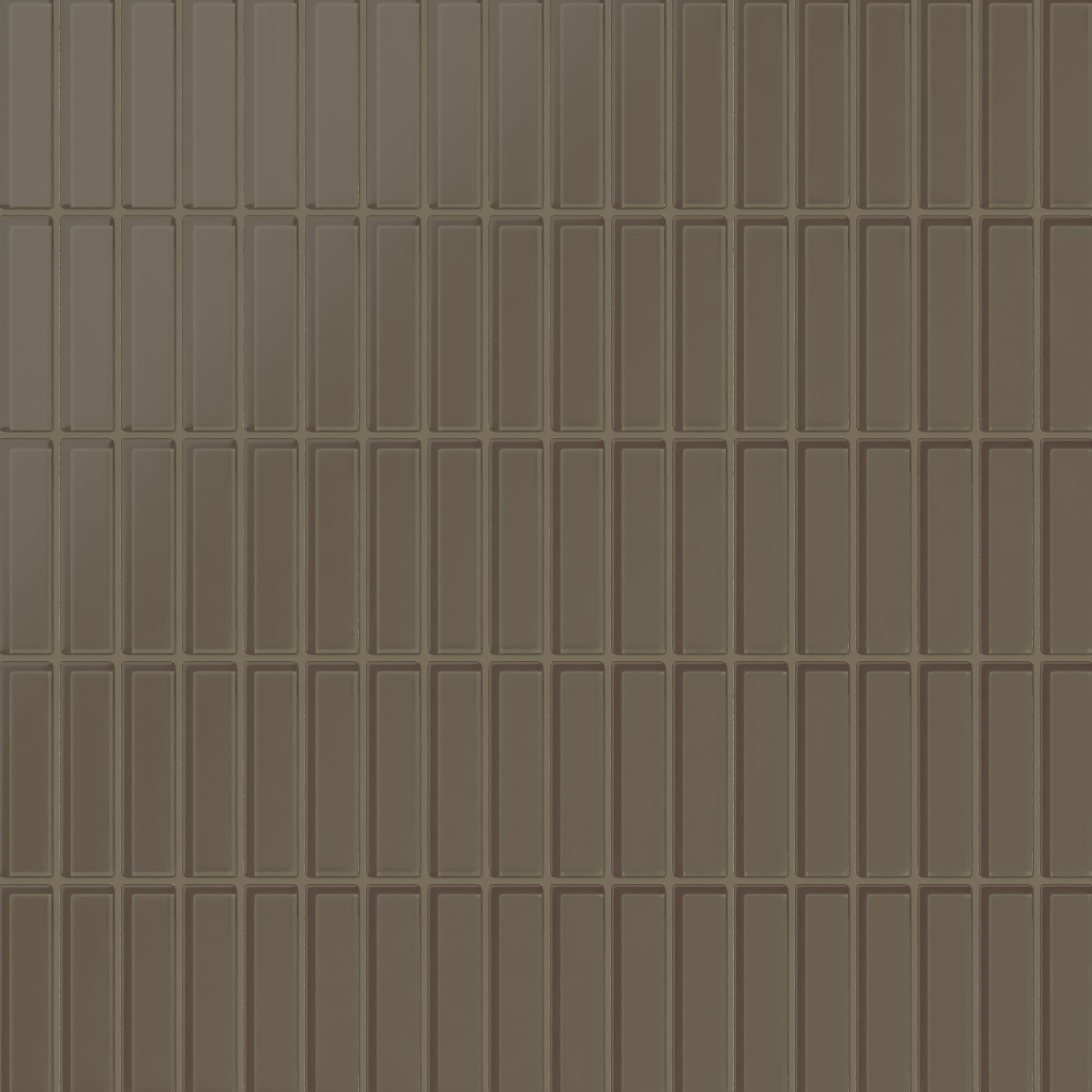1x4 Straight Set Sheeted Glass Mosaic Tile in Albatross Matte