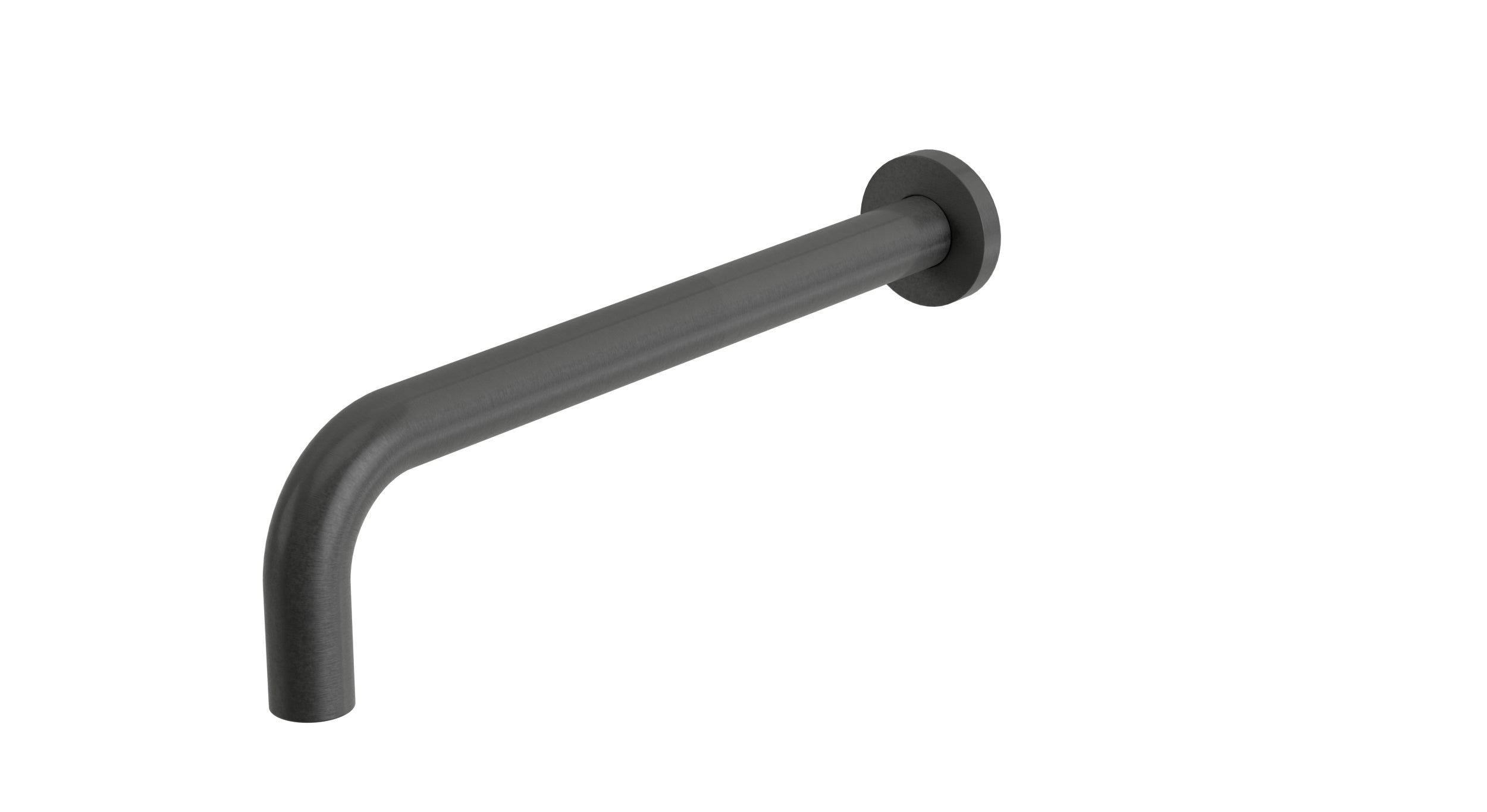 Contour Wall Mount 12" Spout in Blackened Nickel