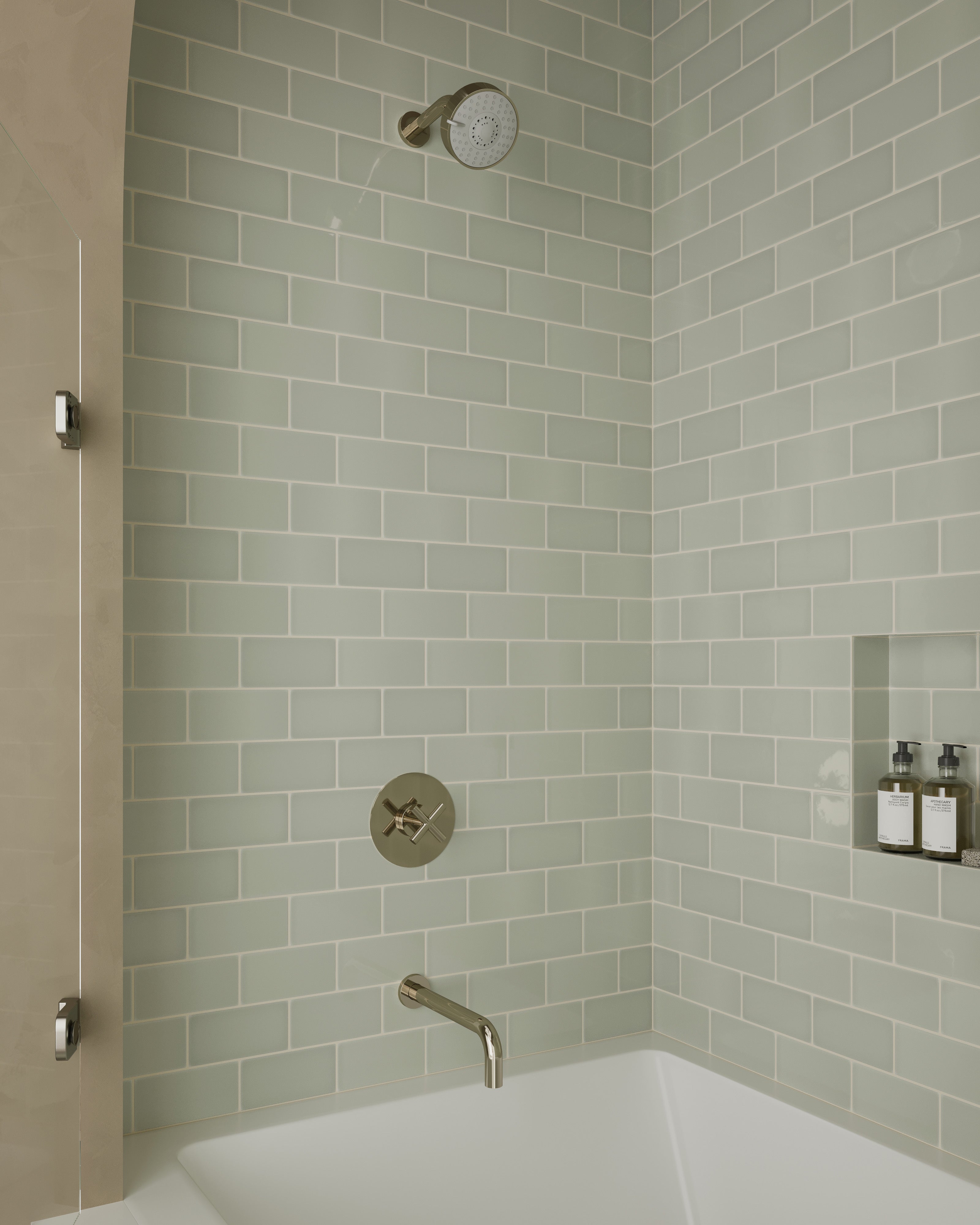 3x6 Natural Press Ceramic Tile in Manzanita Gloss