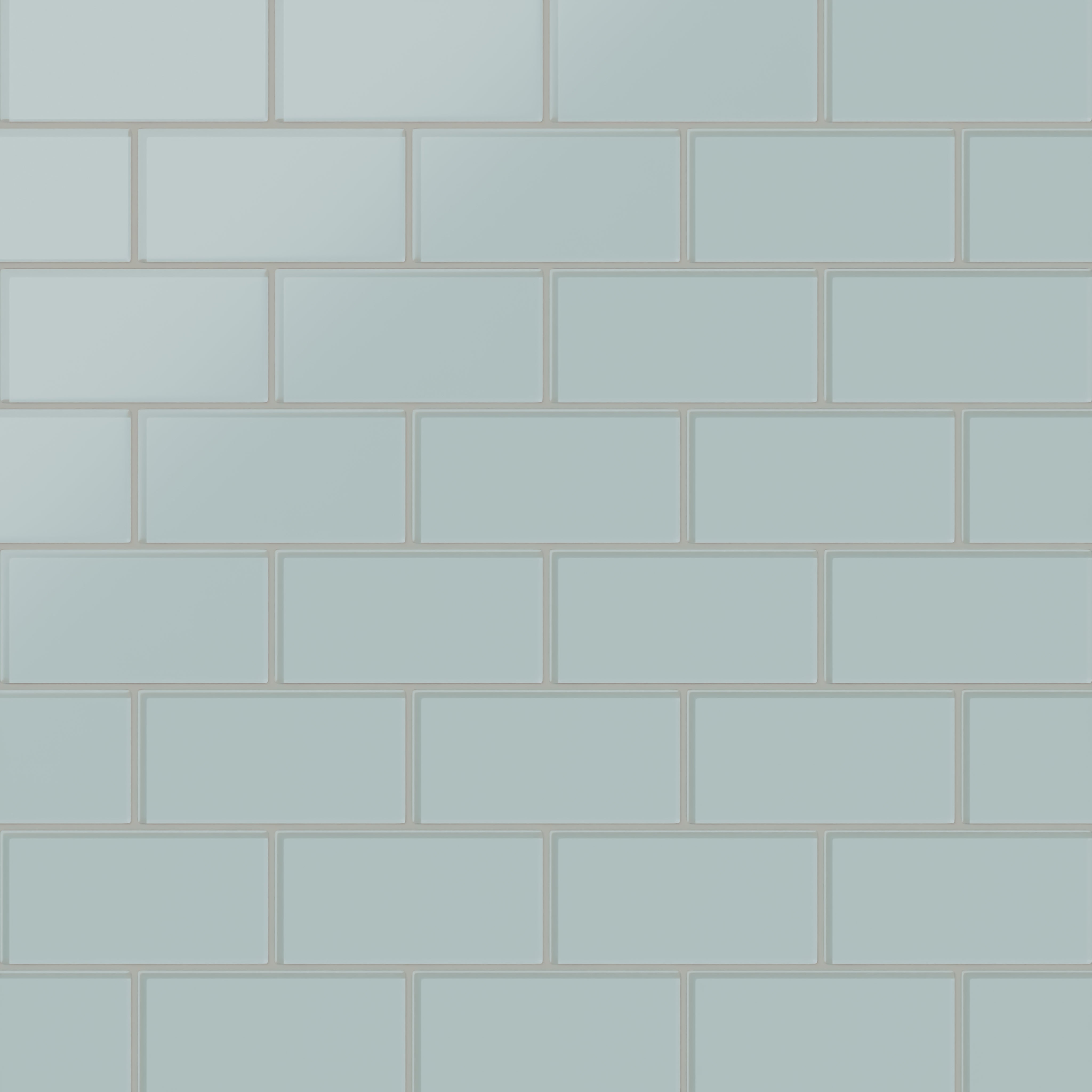 3x6 Glass Tile in Great Blue Heron Matte