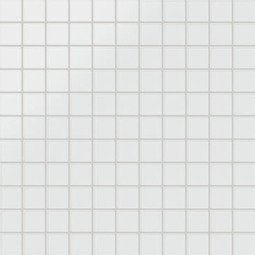 2x2 Straight Set Sheeted Glass Mosaic Tile in Egret Matte