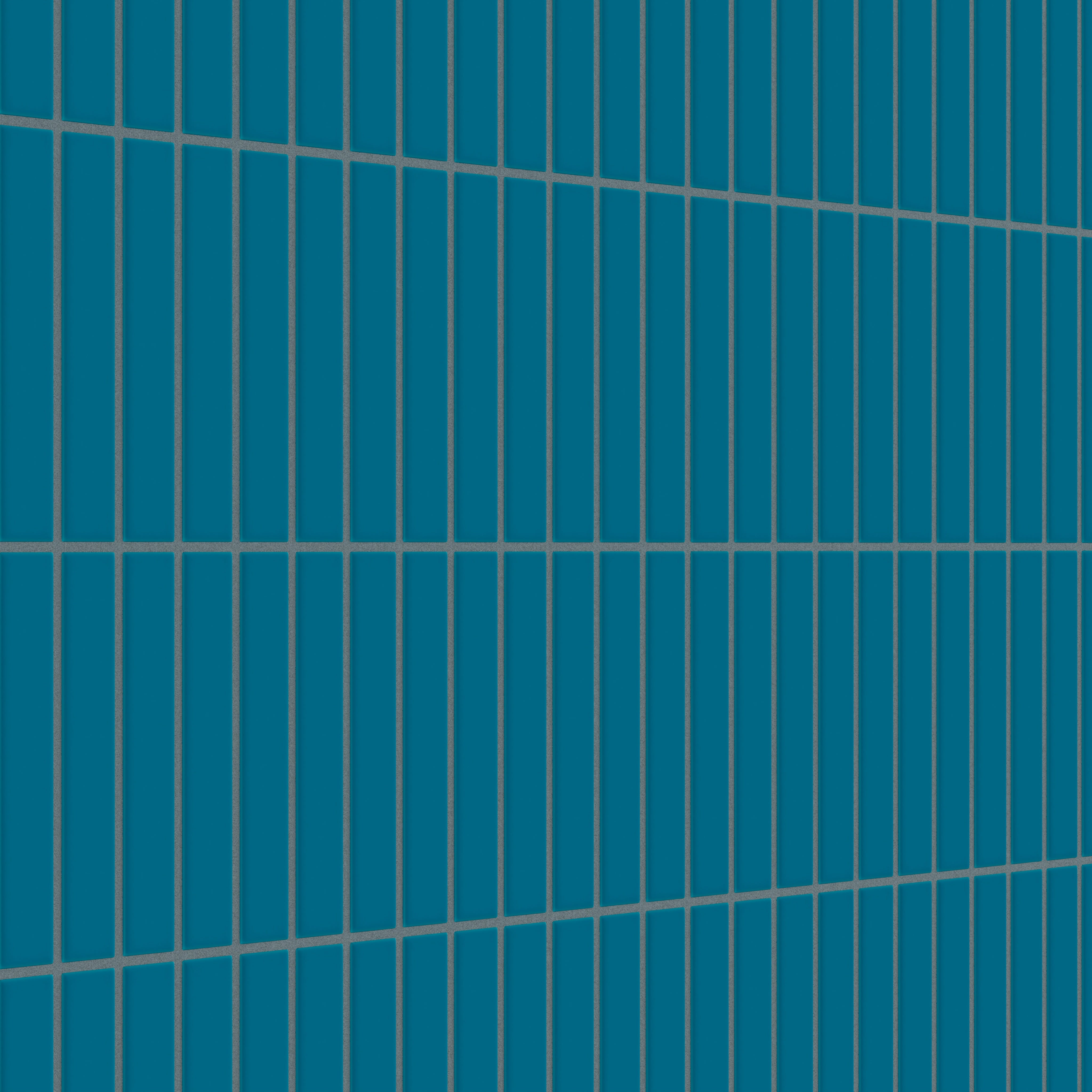 1x6 Straight Set Sheeted Original Ceramic Mosaic Tile in Adriatic Sea Matte