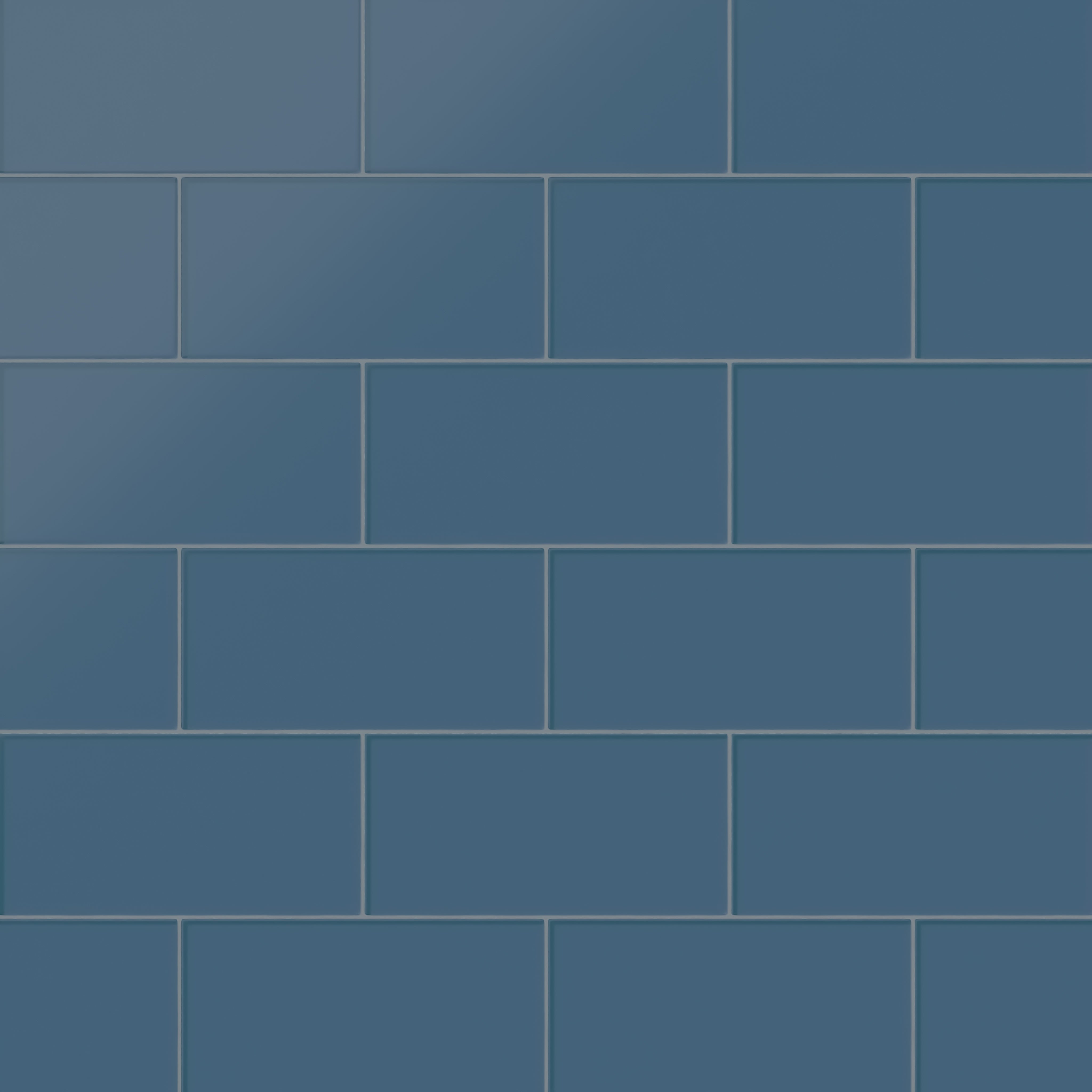 6x12 Glass Tile in Blue Jay Matte