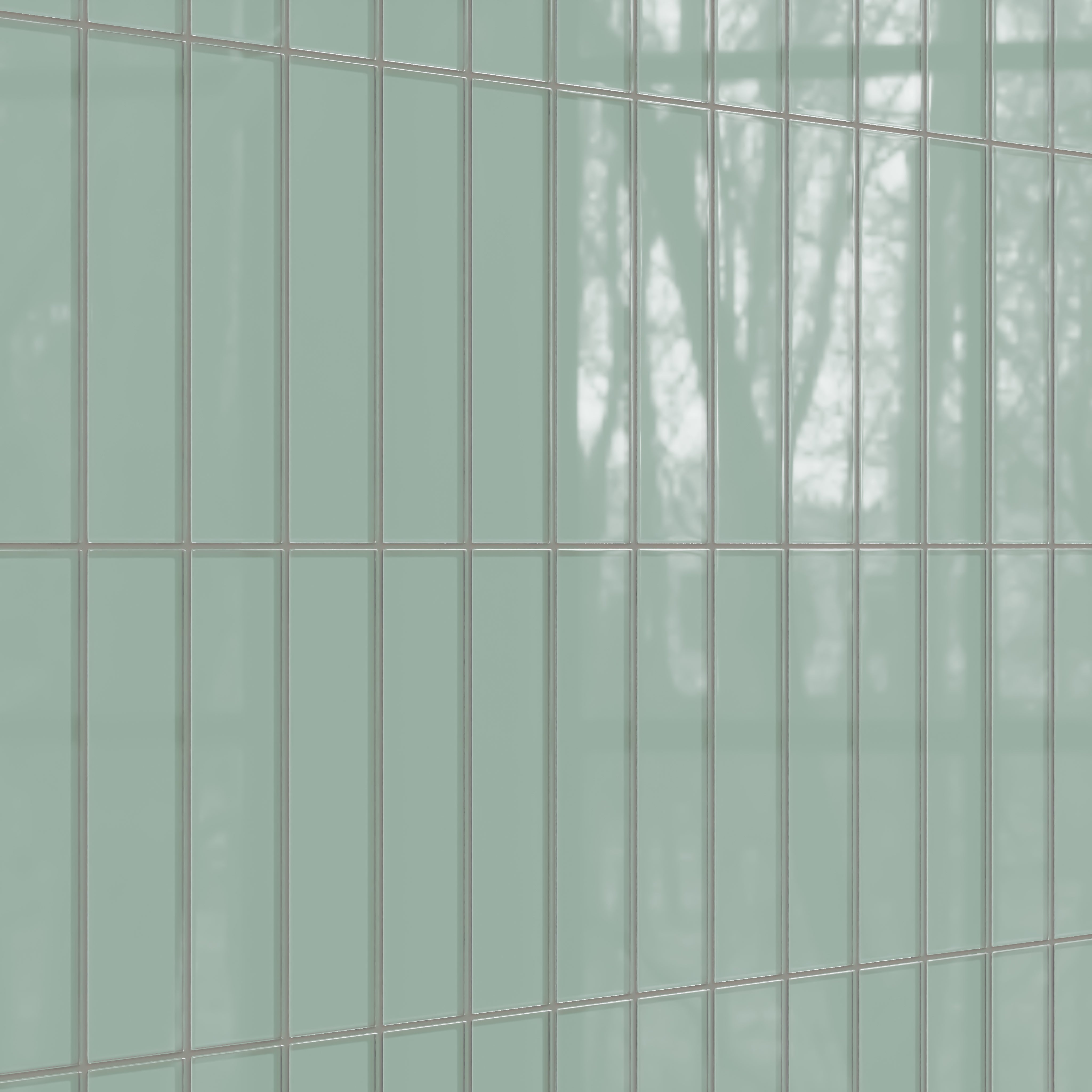 3x12 Glass Tile in Kingfisher Gloss