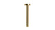Contour & Foundry 8" Straight Shower Arm with Flange in Polished Brass