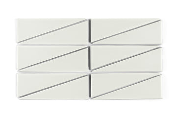 Right Scalene Triangle Original Ceramic Tile in Limewash Matte