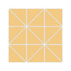3" Triangle Sheeted - Quadrant Original Ceramic Mosaic Tile in Haystack Matte