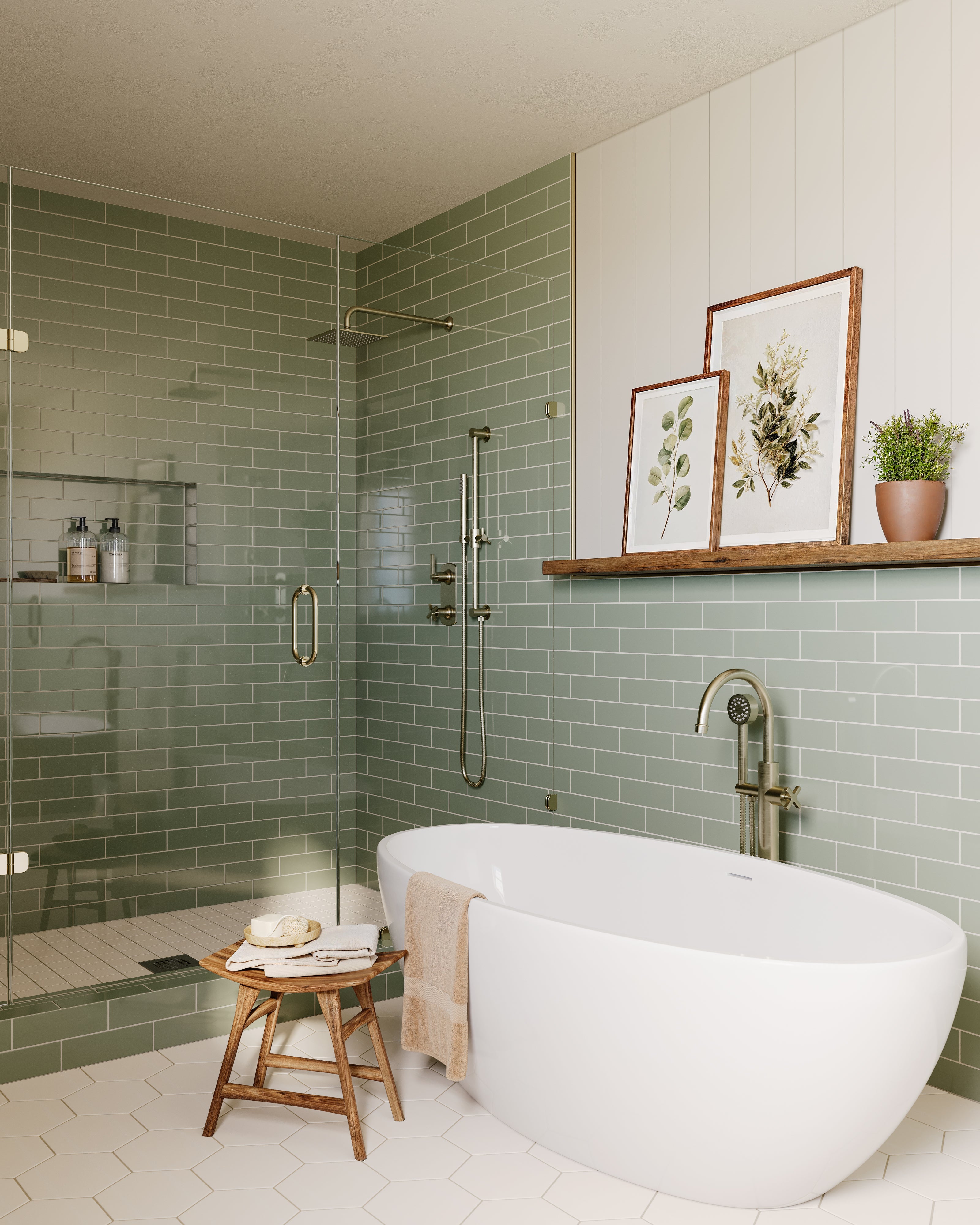 3x3 Straight Set Sheeted Natural Press Ceramic Mosaic Tile in Pearl Matte