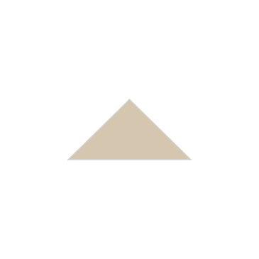 4" Triangle Original Ceramic Tile in Dolomite Gloss