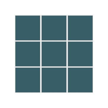 3x3 Straight Set Sheeted Original Ceramic Mosaic Tile in Mackerel