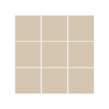 3x3 Straight Set Sheeted Original Ceramic Mosaic Tile in Dolomite Gloss