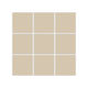3x3 Straight Set Sheeted Original Ceramic Mosaic Tile in Dolomite Gloss