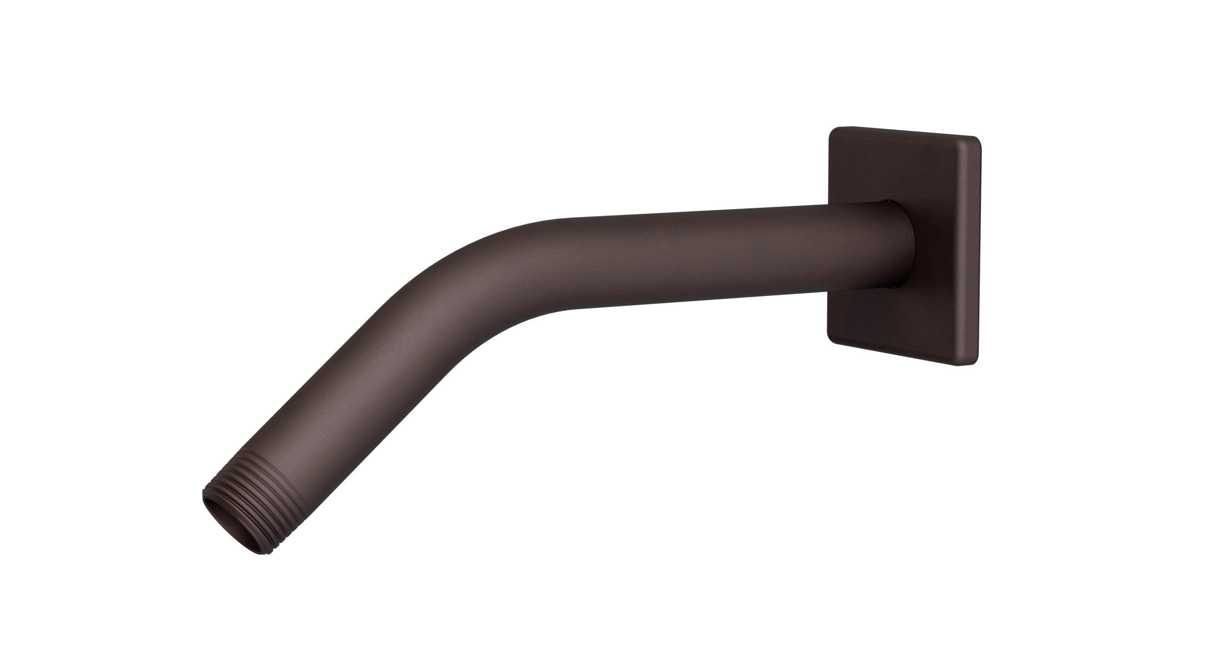 Flatiron 45-Degree 8" Shower Arm with Flange in Architectural Copper