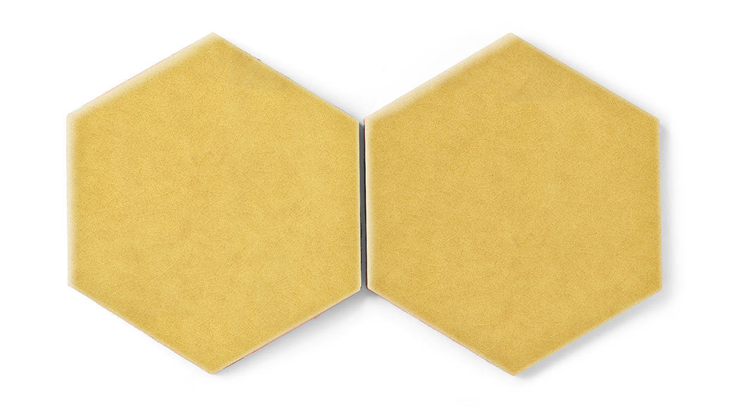 8" Hexagon Original Ceramic Tile in Haystack Gloss
