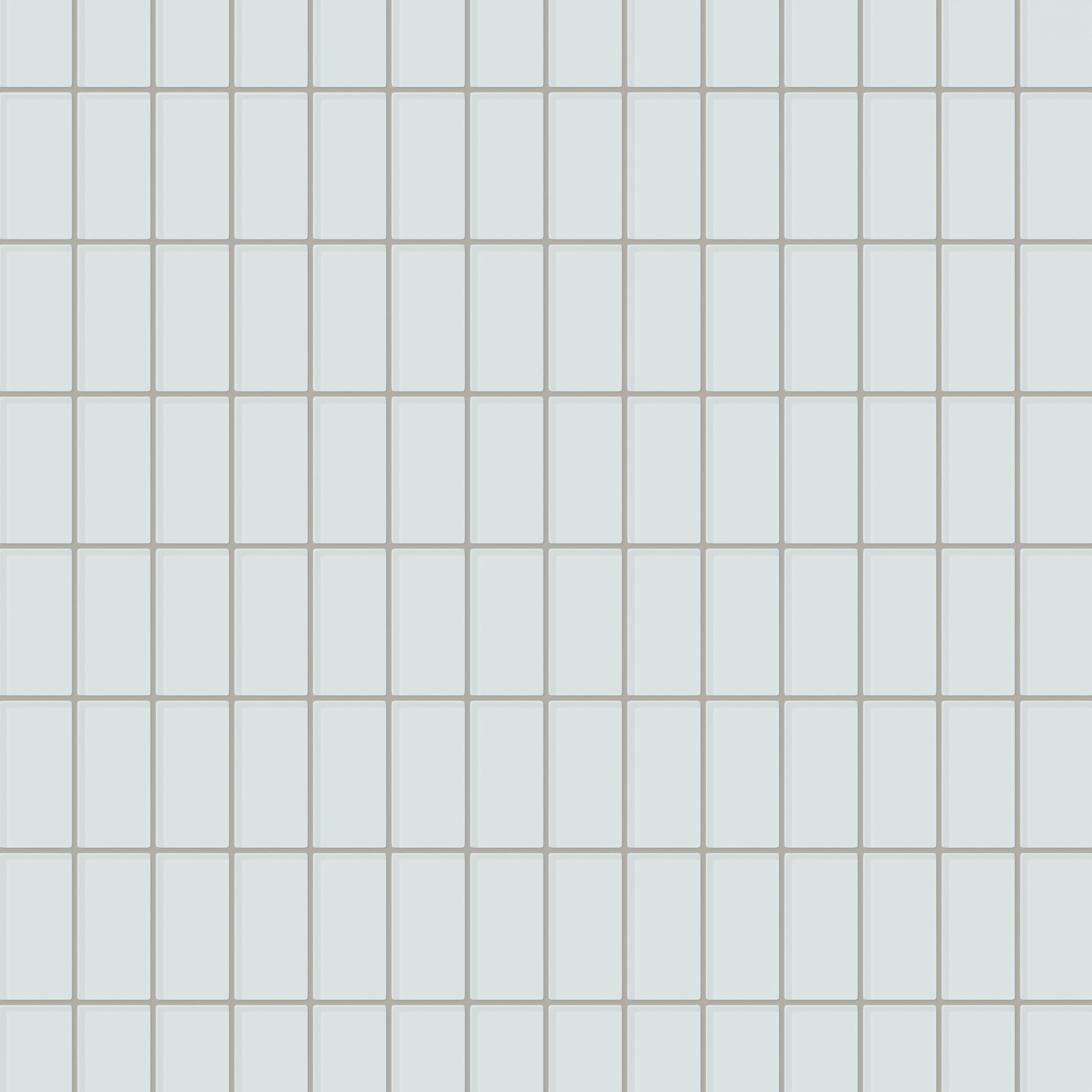 2x4 Straight Set Sheeted Glass Mosaic Tile in Warbler Gloss