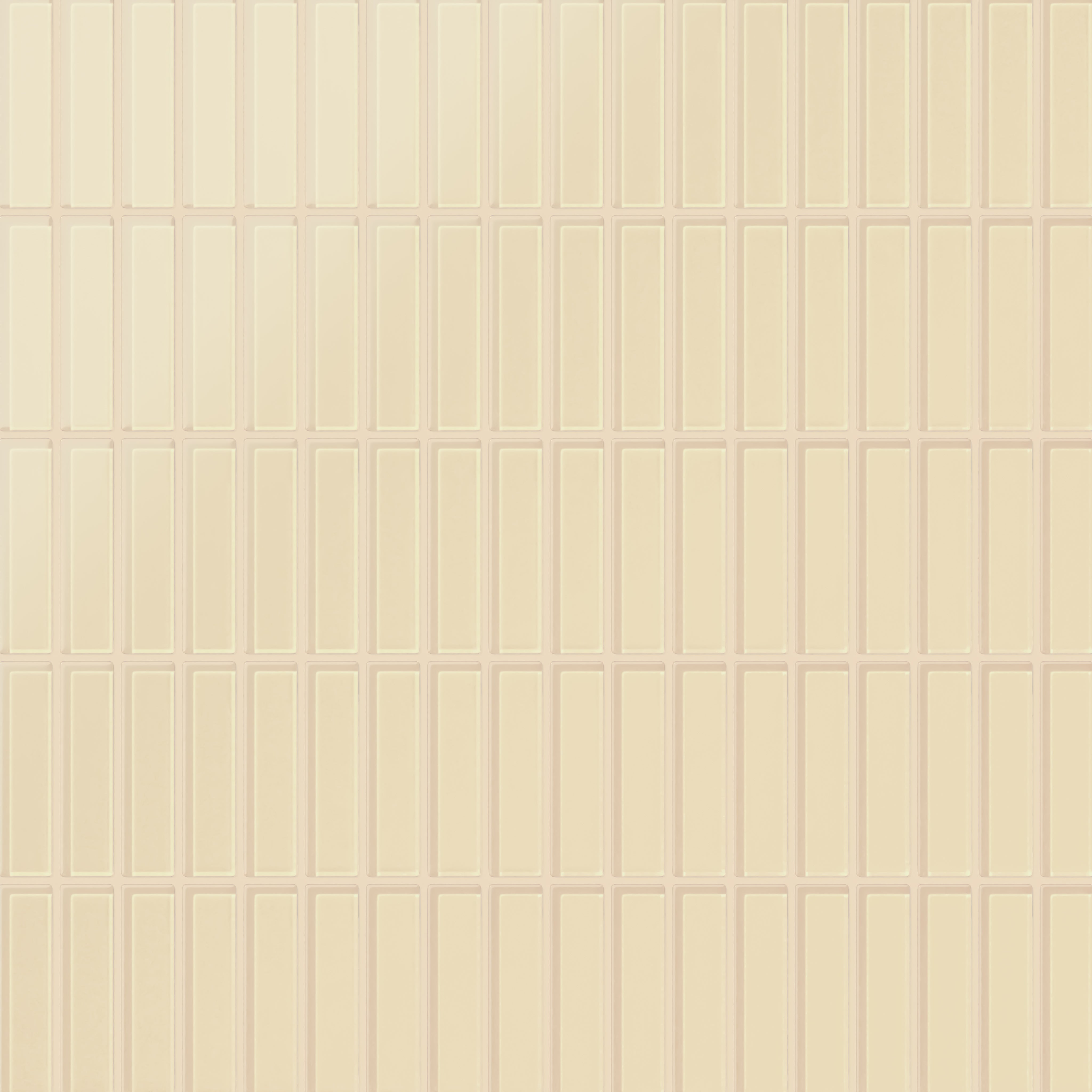 1x4 Straight Set Sheeted Glass Mosaic Tile in Chickadee Matte