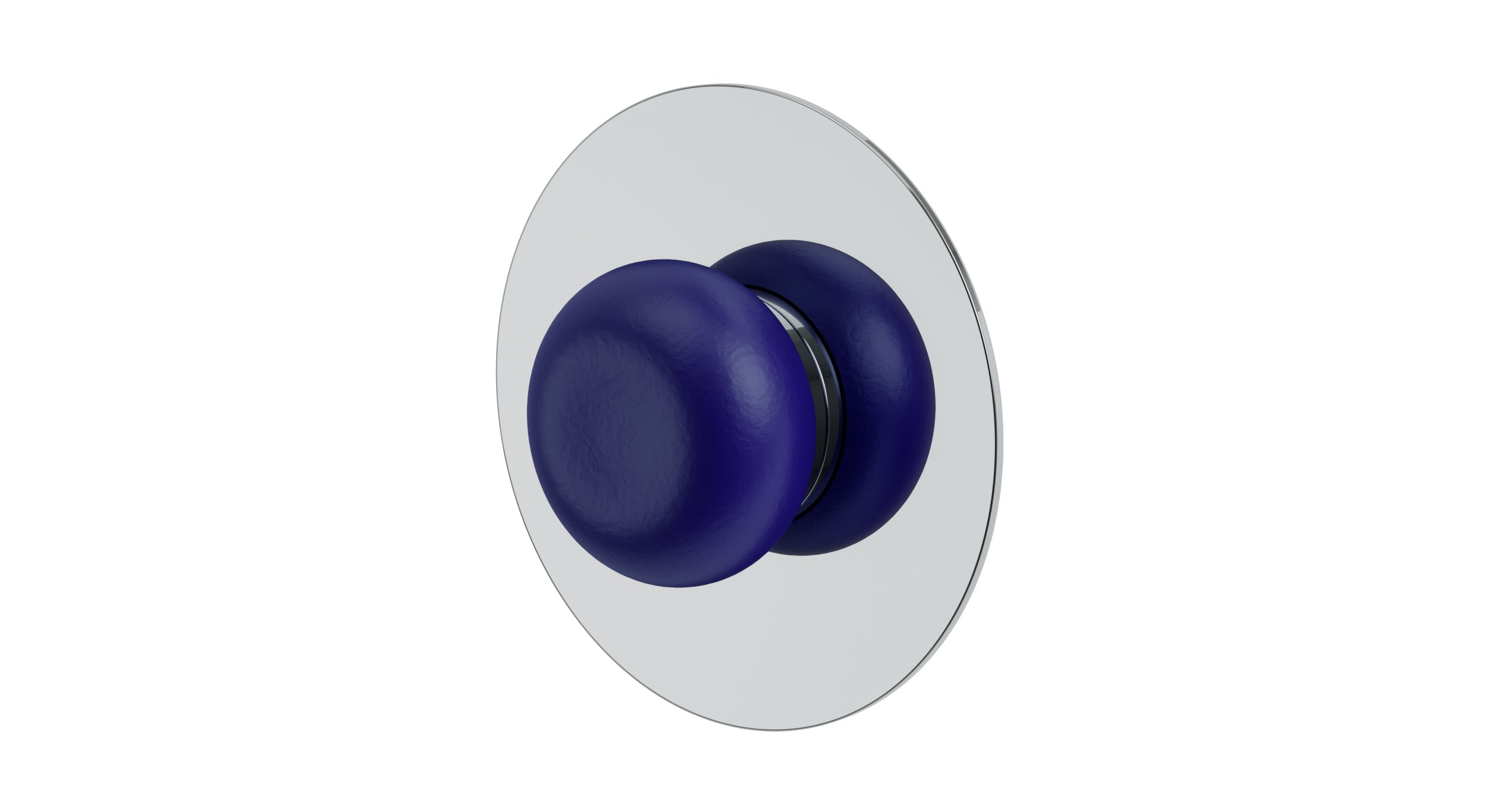 Foundry One Handle Wall Mount Shower Trim with Pebble Ceramic Knob Handle