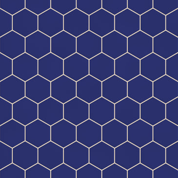 4" Hexagon Original Ceramic Tile in Azul Matte