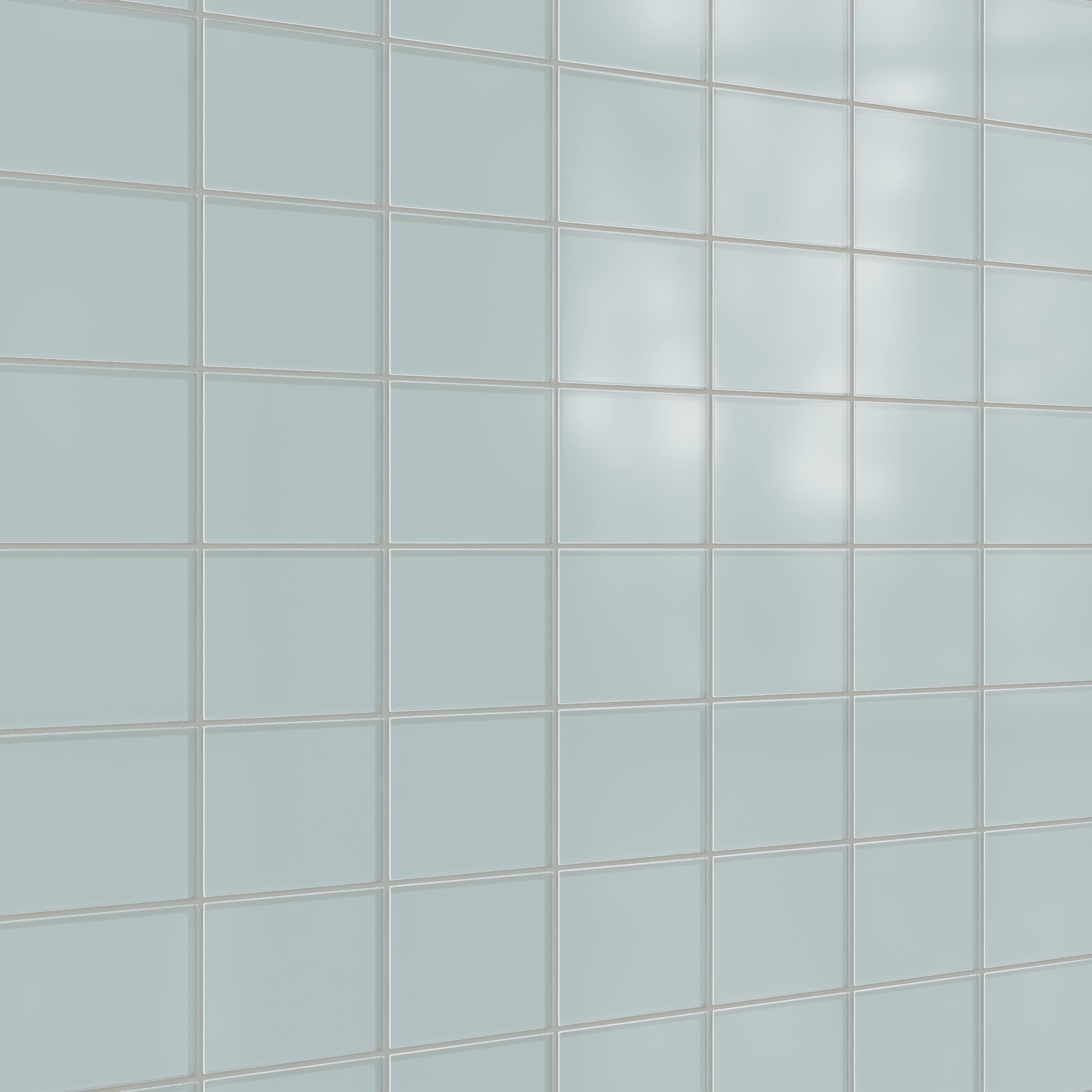 4x6 Glass Tile in Great Blue Heron Matte