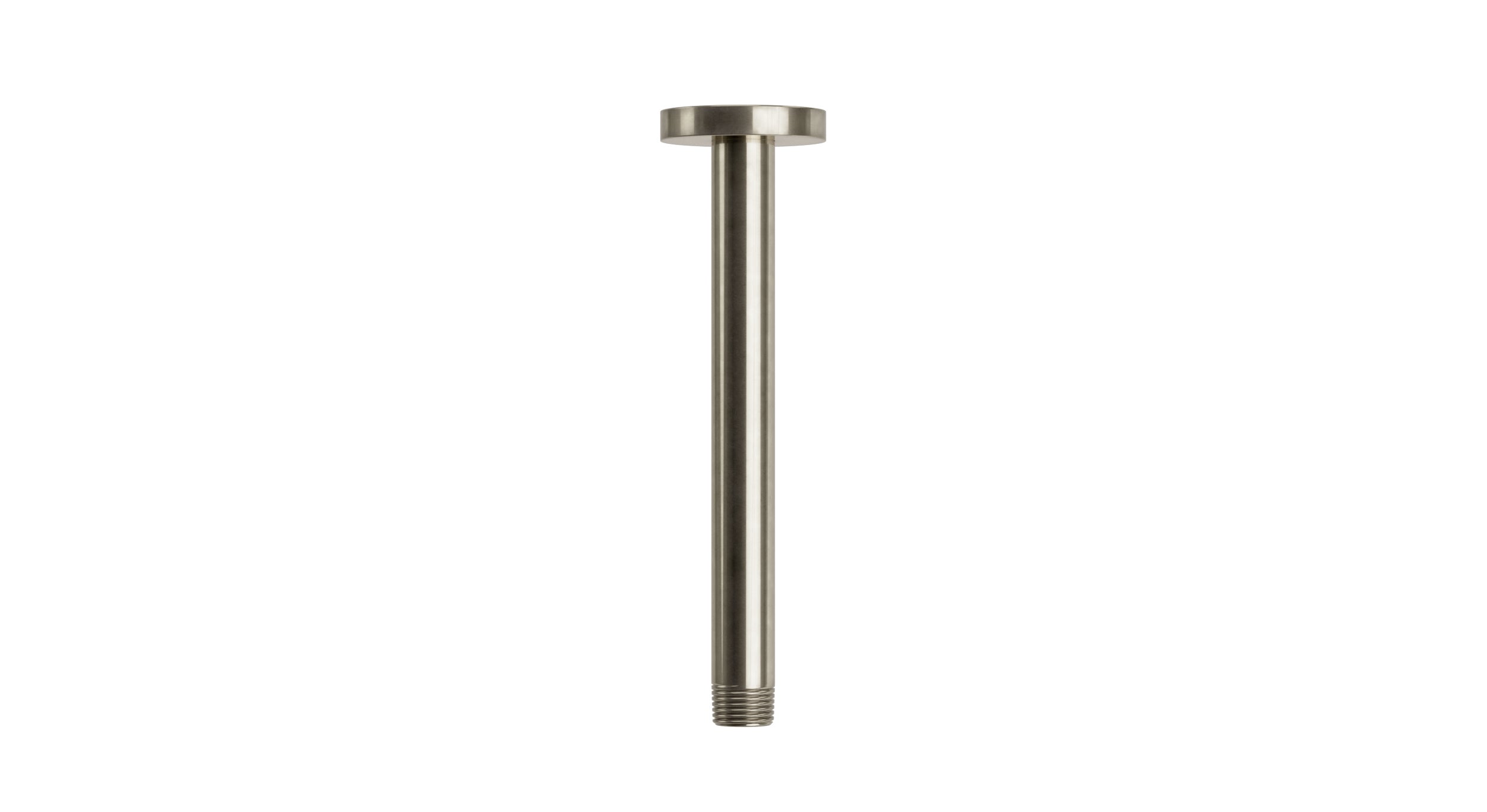 Contour & Foundry 8" Straight Shower Arm with Flange in French Nickel