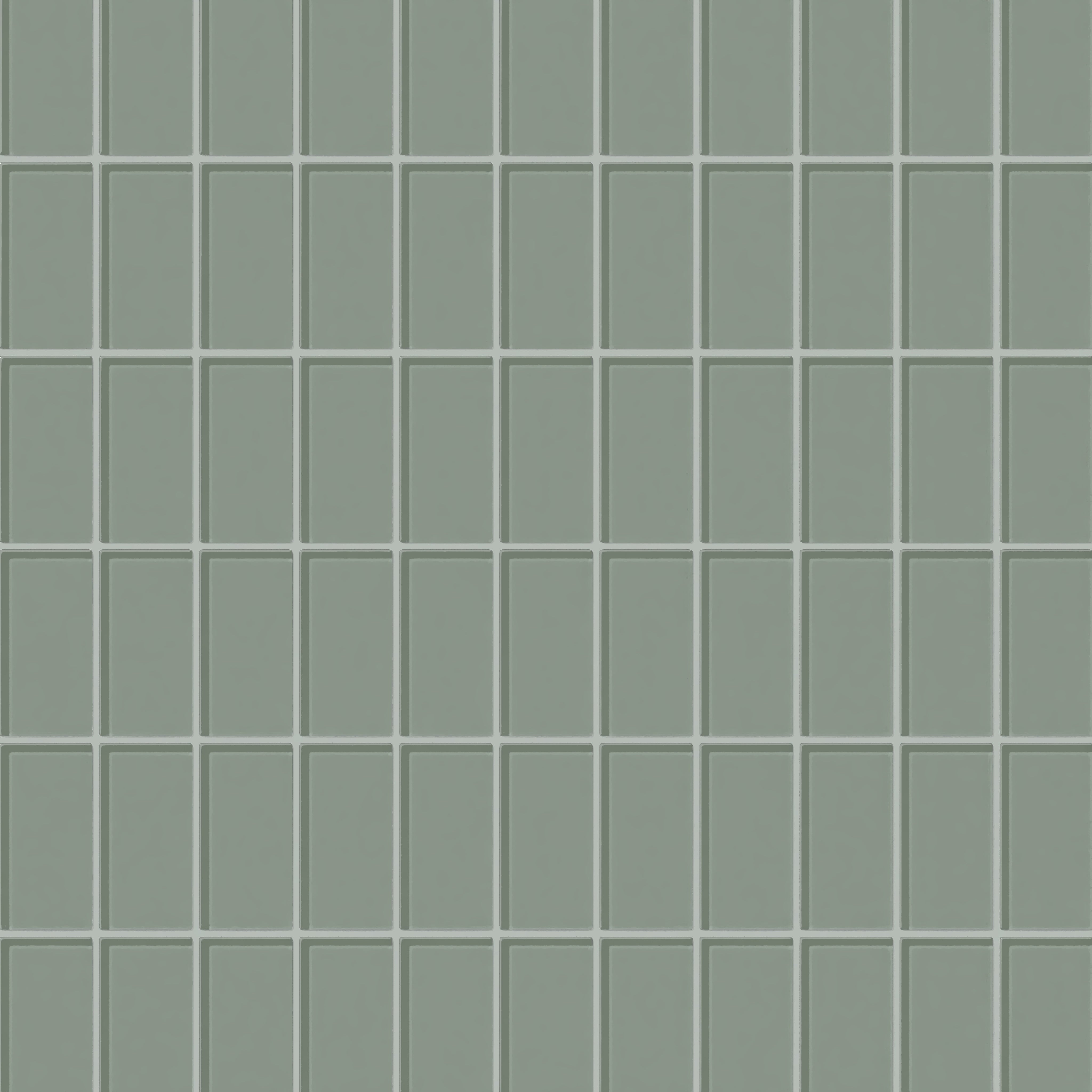Warbler 2x4 Straight Set Sheeted Gloss Glass Tile - Fireclay Tile