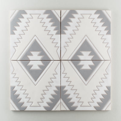 8x8 Handpainted Sample Old Cairo  in Neutral Motif