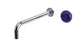 Foundry One Handle Wall Mount 10" Lavatory Faucet with Pebble Ceramic Knob Handle in Polished Chrome