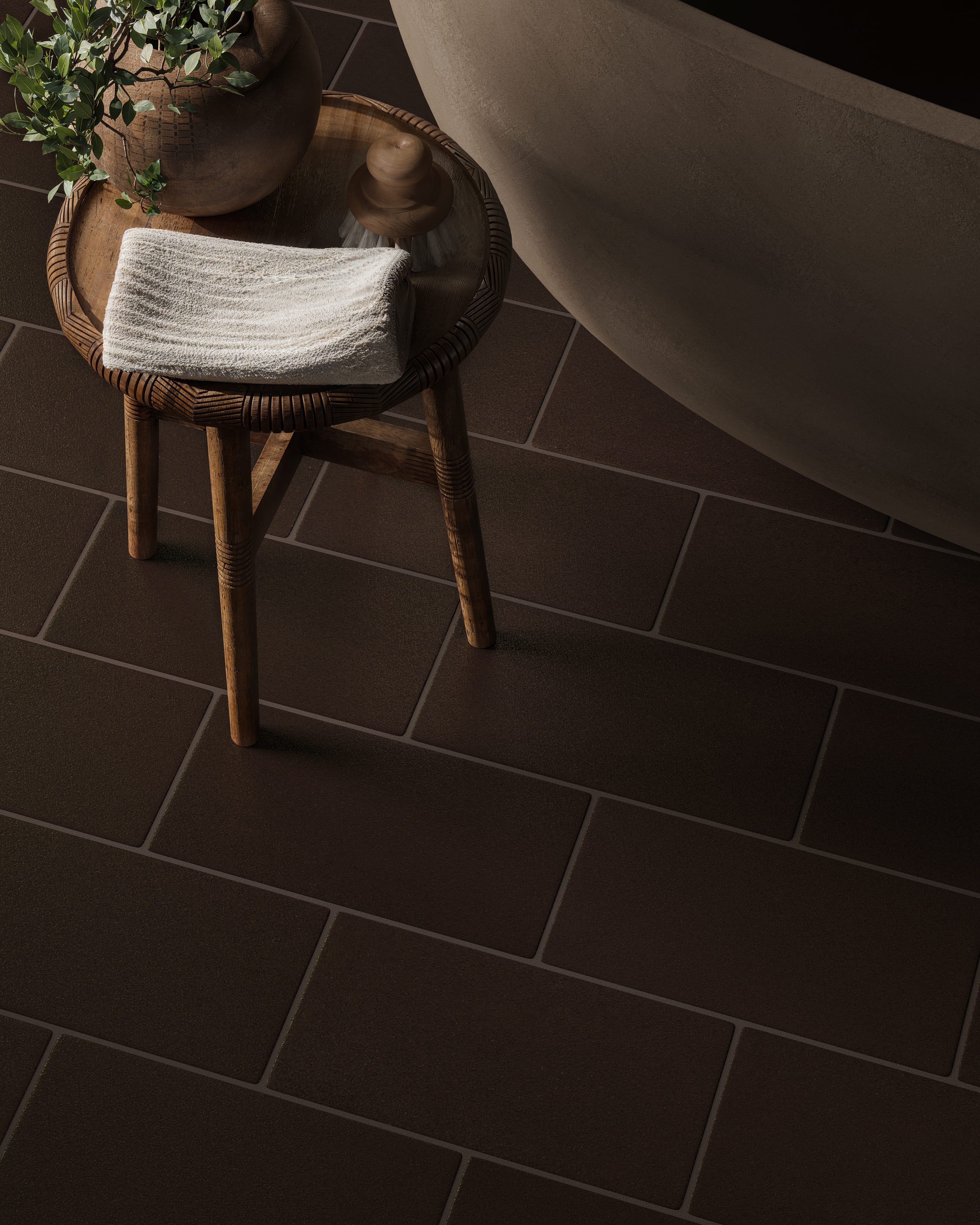 6x12 Original Ceramic Tile in Burnt Umber