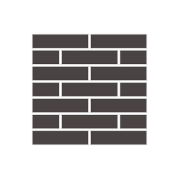 1x4 Half Offset Sheeted Original Ceramic Mosaic Tile in Carbon Gloss