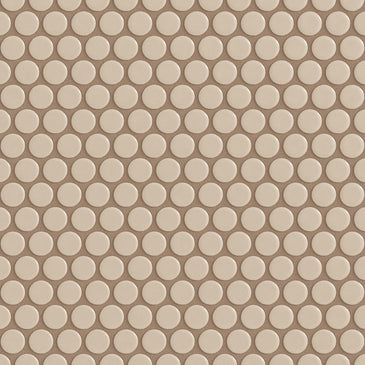 Penny Round Sheeted Original Ceramic Mosaic Tile in Sweet Pea Gloss