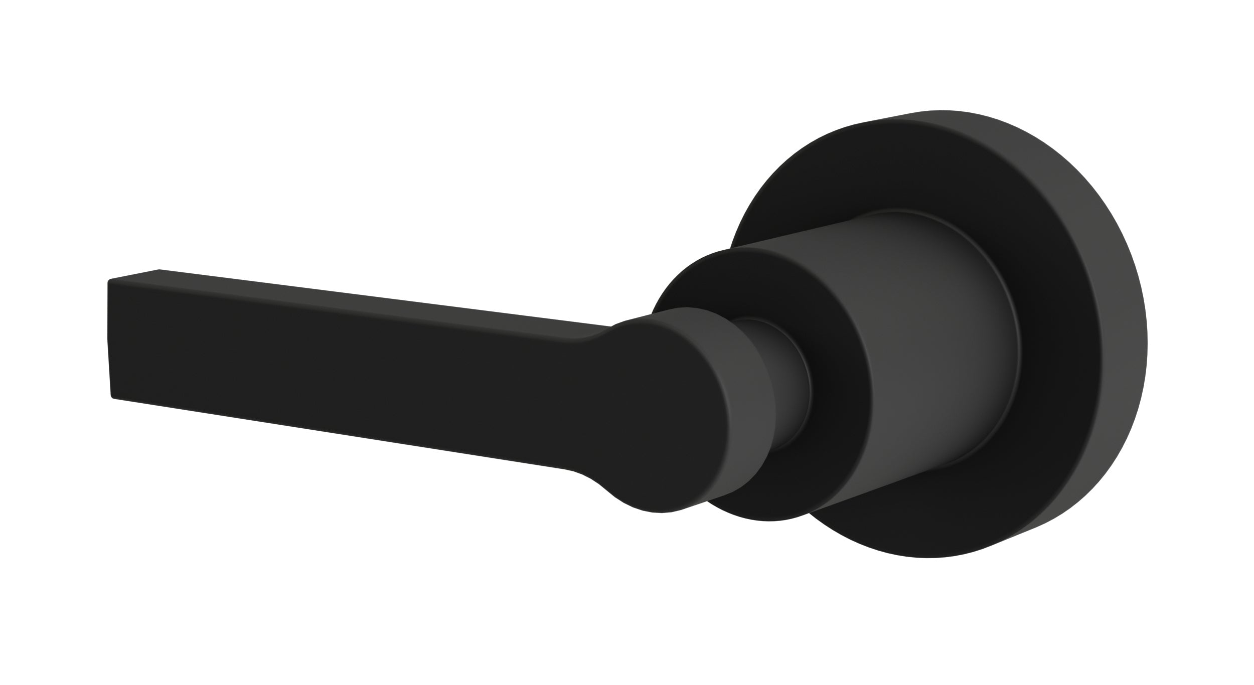 Flatiron One Handle Wall Mount Diverter/Volume Control Shower Trim with Linear Lever Handle in Matte Black