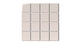 3x3 Straight Set Sheeted Natural Press Ceramic Mosaic Tile in Tyrian Purple Gloss