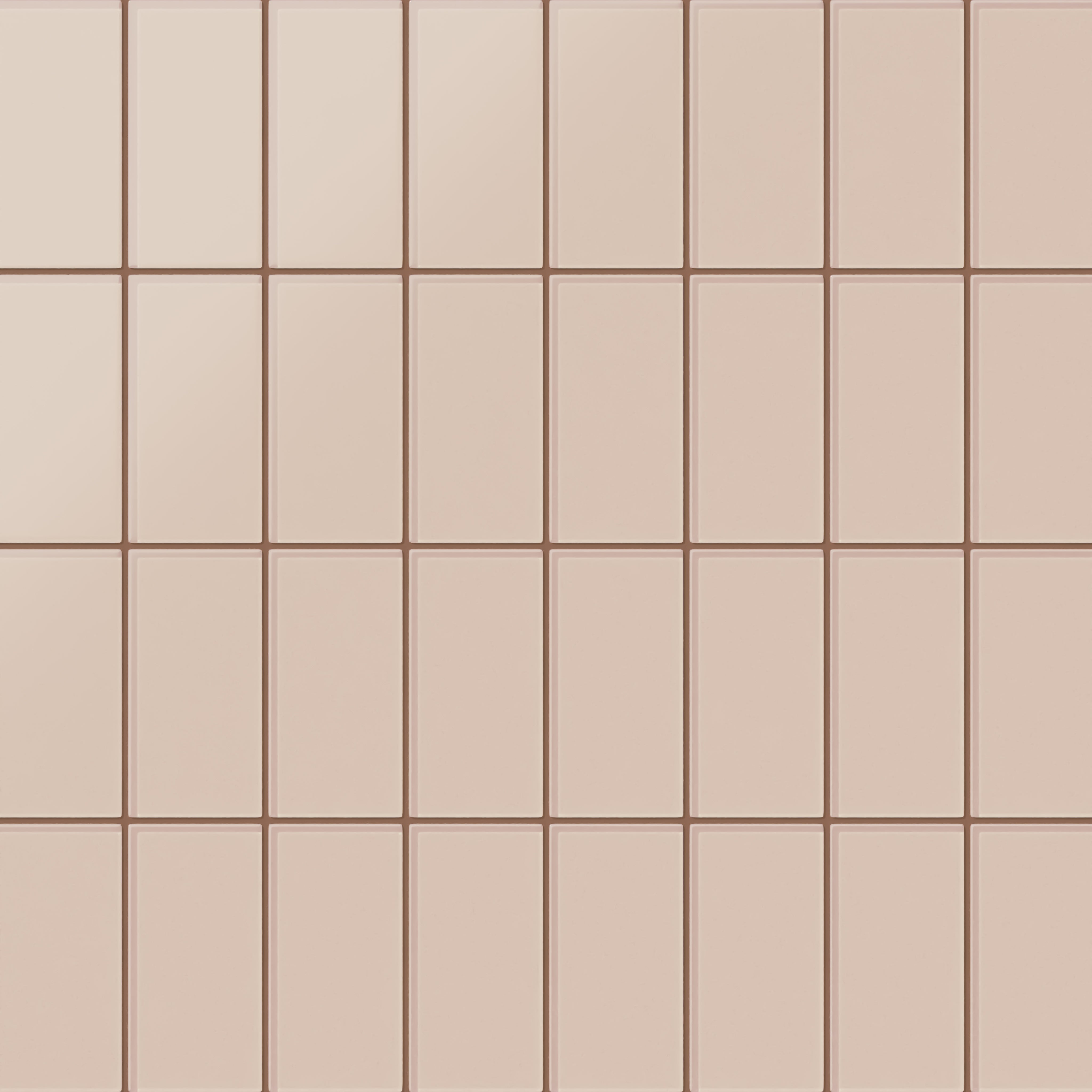 3x6 Glass Tile in Rosy Finch Matte