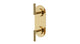 Contour Two Handle Wall Mount Shower Trim with Soft Lever Handles in Polished Brass