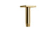 Flatiron 4" Straight Shower Arm with Flange in Polished Brass