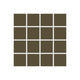 2x2 Straight Set Sheeted Original Ceramic Mosaic Tile in Bonsai Matte