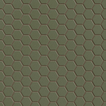 1" Hexagon Sheeted Original Ceramic Mosaic Tile in Peabody Gloss
