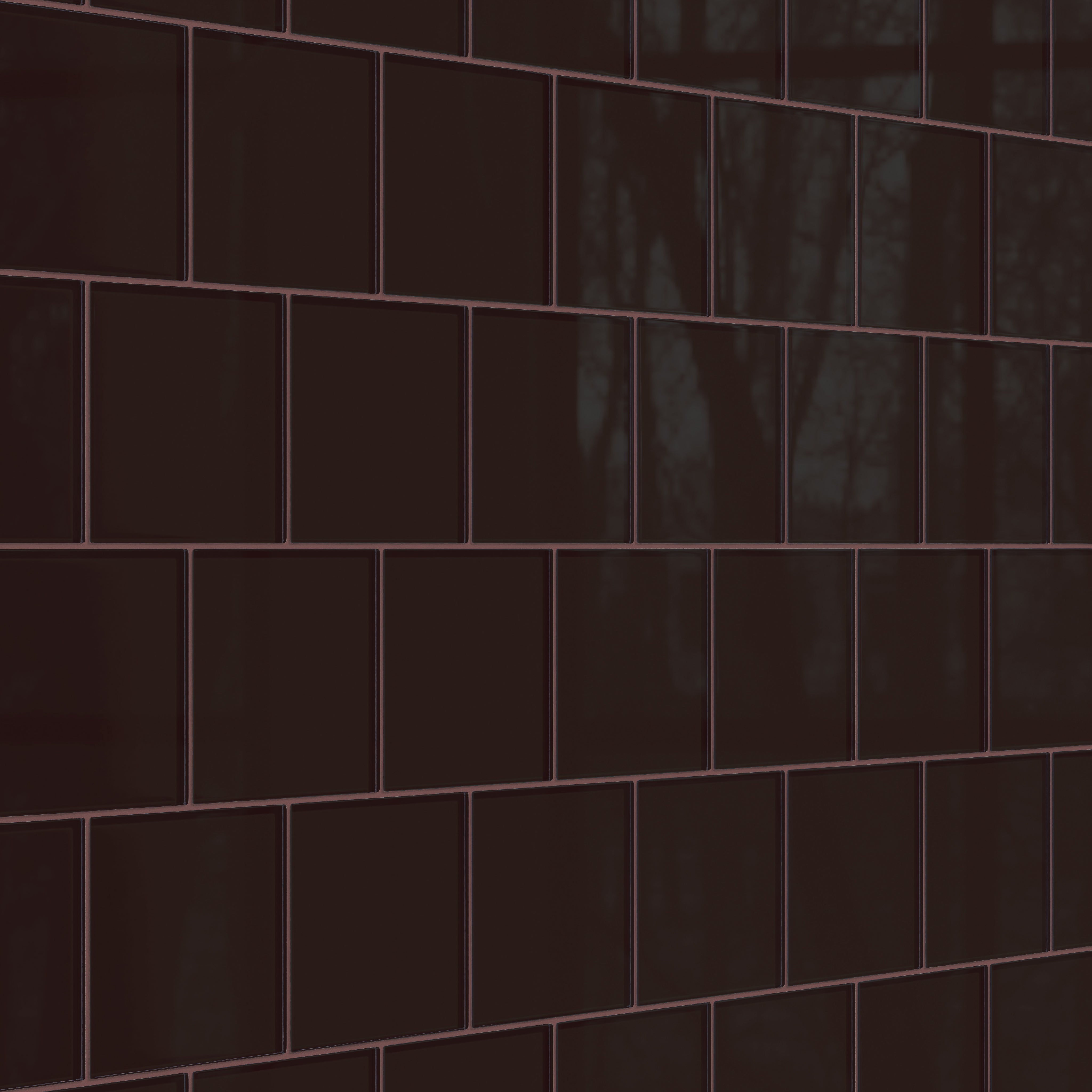 6x6 Glass Tile in Nighthawk Gloss