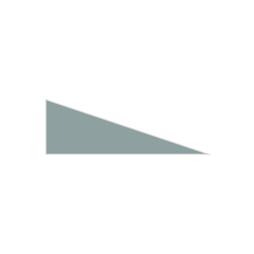 Right Scalene Triangle Original Ceramic Tile in Overcast Matte