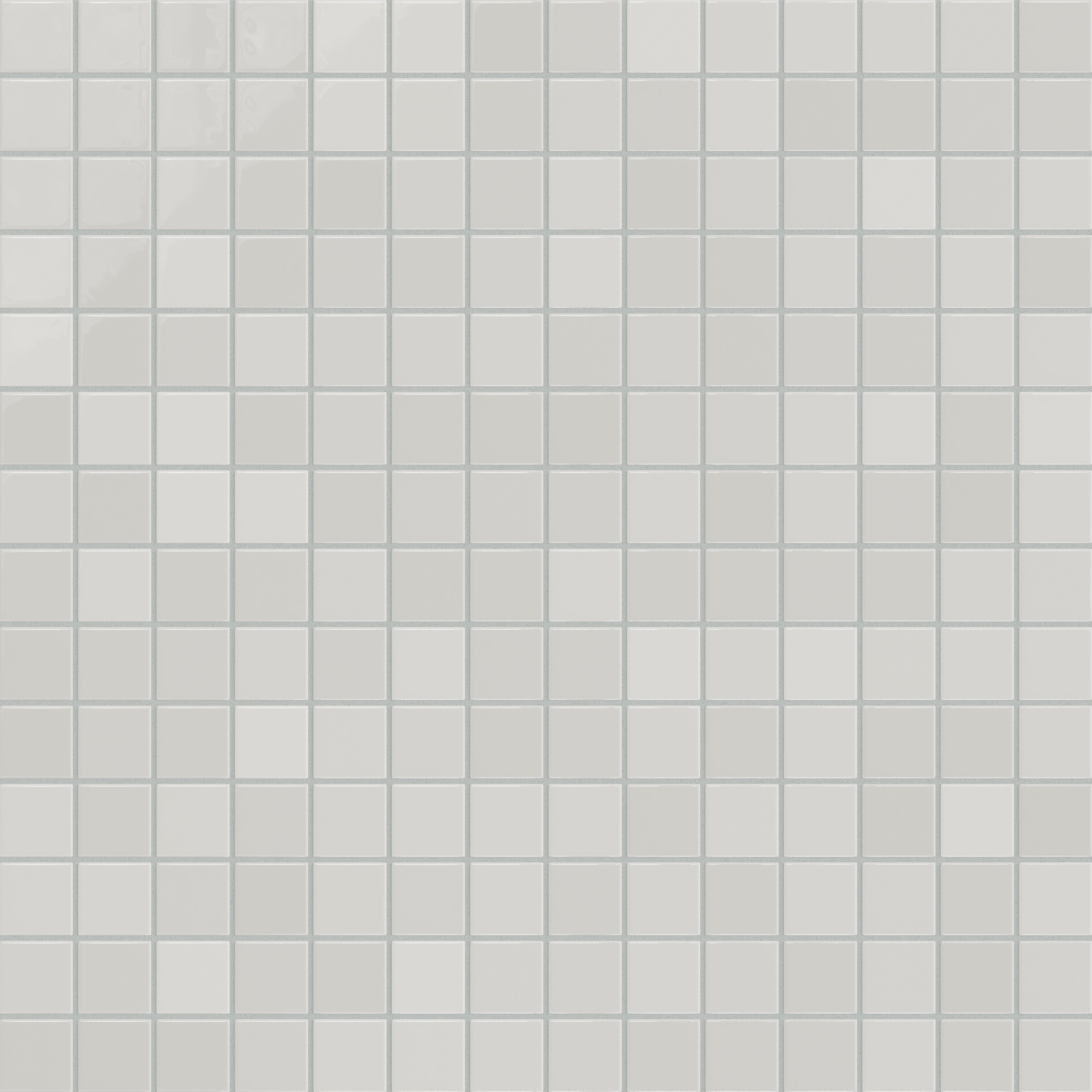 2x2 Straight Set Sheeted Natural Press Ceramic Mosaic Tile in Cloud Cover Gloss